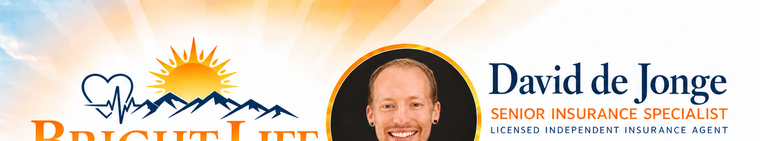 David de Jonge, Senior Insurance Specialist. Licensed Independent Insurance Agent. Bright Life Insurance Consultants.